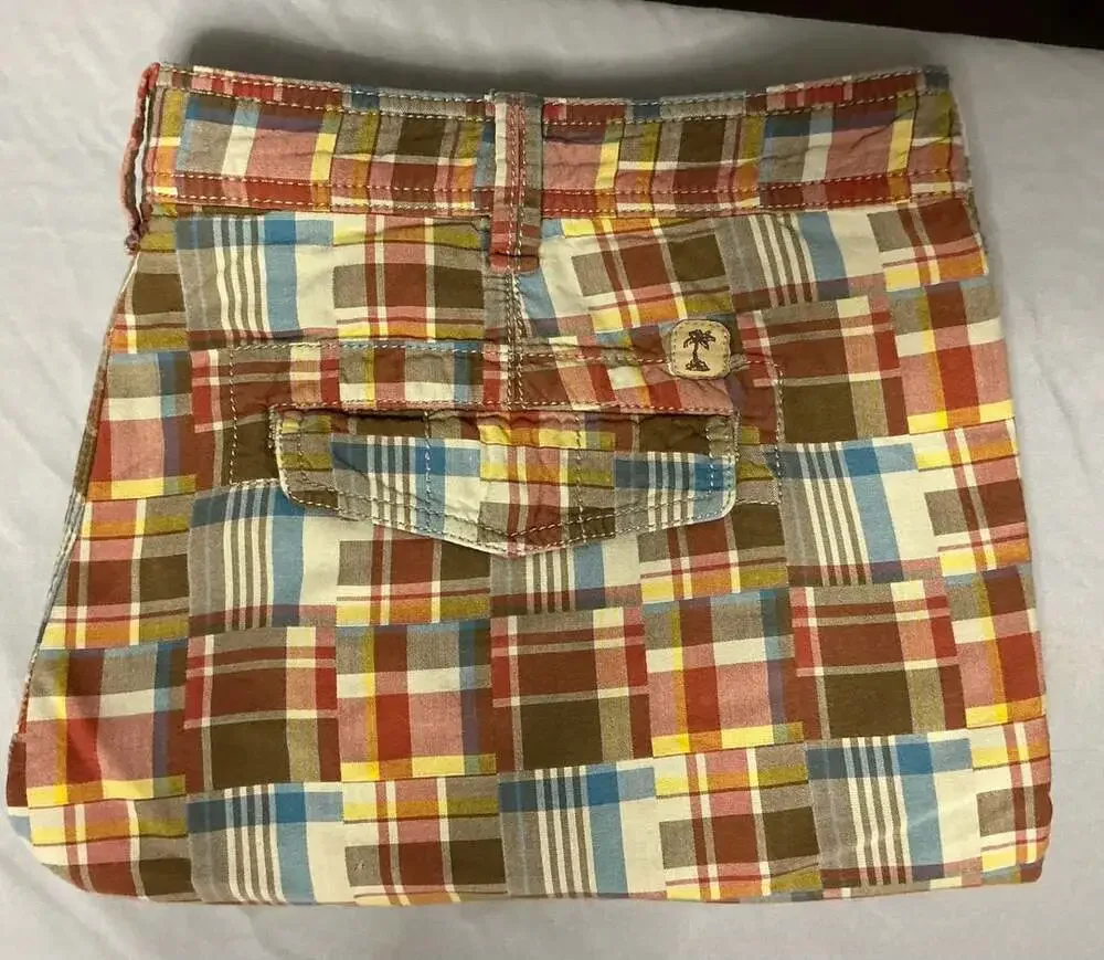 Tommy Bahama Plaid Cargo Shorts Size 42 Multi Cotton